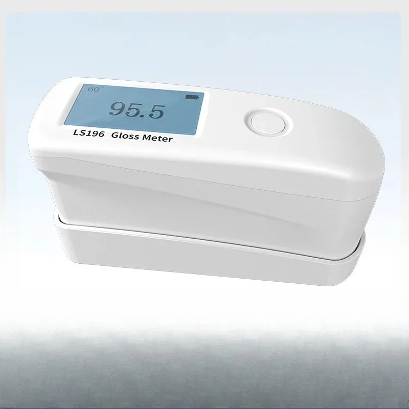 LS196 60 Degree Gloss Meter High Precision Glossmeter for Paint Ink Ceramic with Surface Cleaning Measurement
