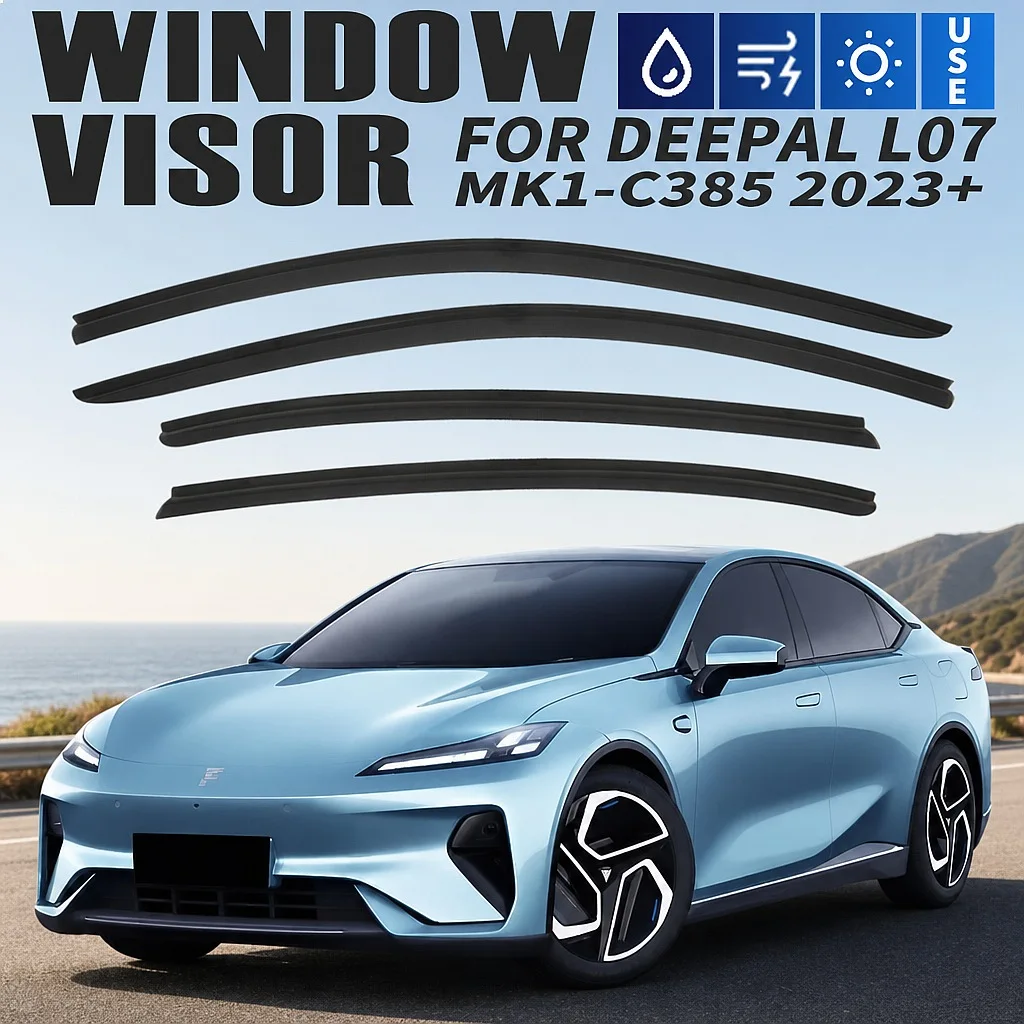 

For Deepal L07 2023+ Car Window Visor Rain Sun Shade Side Window Deflector Auto Accessories Awning