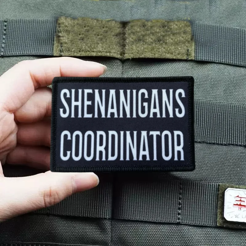 SHENANIGANS COORDINATOR parche táctico emblema moral con gancho-bucle - imagen 4