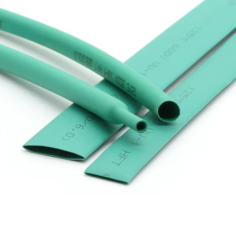 5M Green Diameter 0.6 0.8 1 1.5 2 2.5 3 3.5 4 4.5 5 5.5 6 mm Polyolefin Heat Shrink Tube 2:1 Shrink Ratio Insulated Cable Sleeve image 3