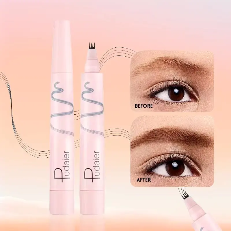 Waterproof Liquid Eyebrow Pencil Enhance Eyebrow Eyebrow Pen Long-Lasting Filling and Outlining Eyebrow Pencil Makeup Cosmetic.