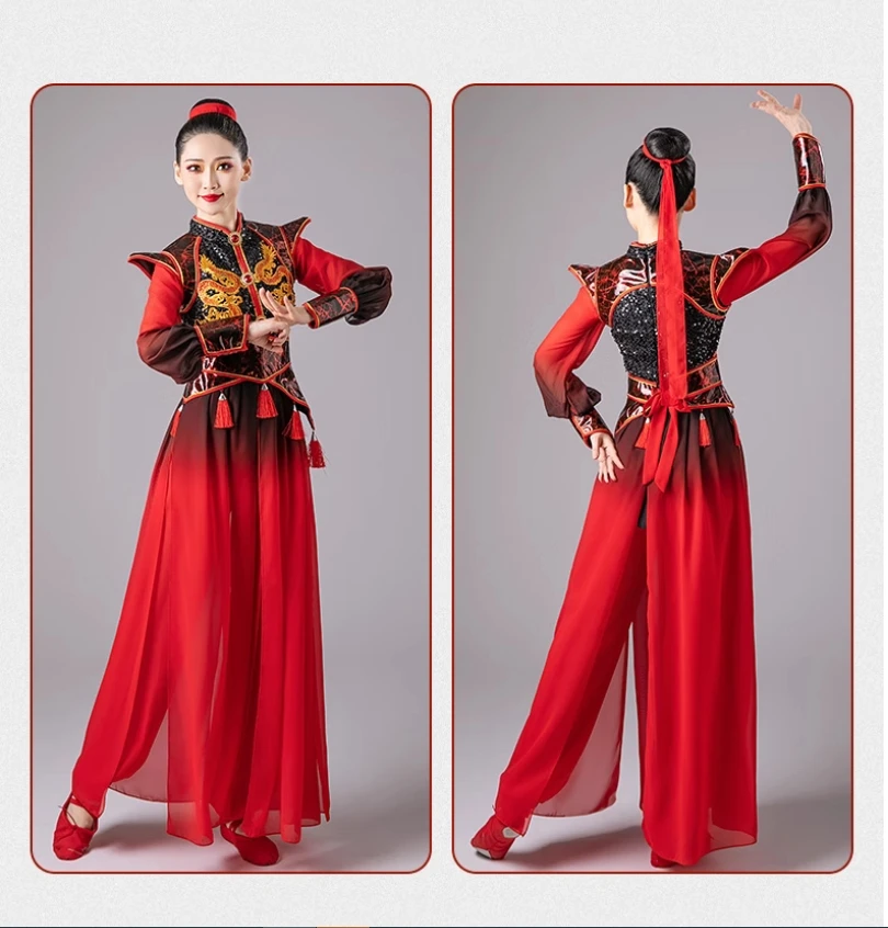 Hanfu جيوتشو تونغشيا شينغ شيانغ وانغ شينغ ملابس رقص Wuxia السيف الرقص النمط الصيني أداء زي مجموعة الإناث #6