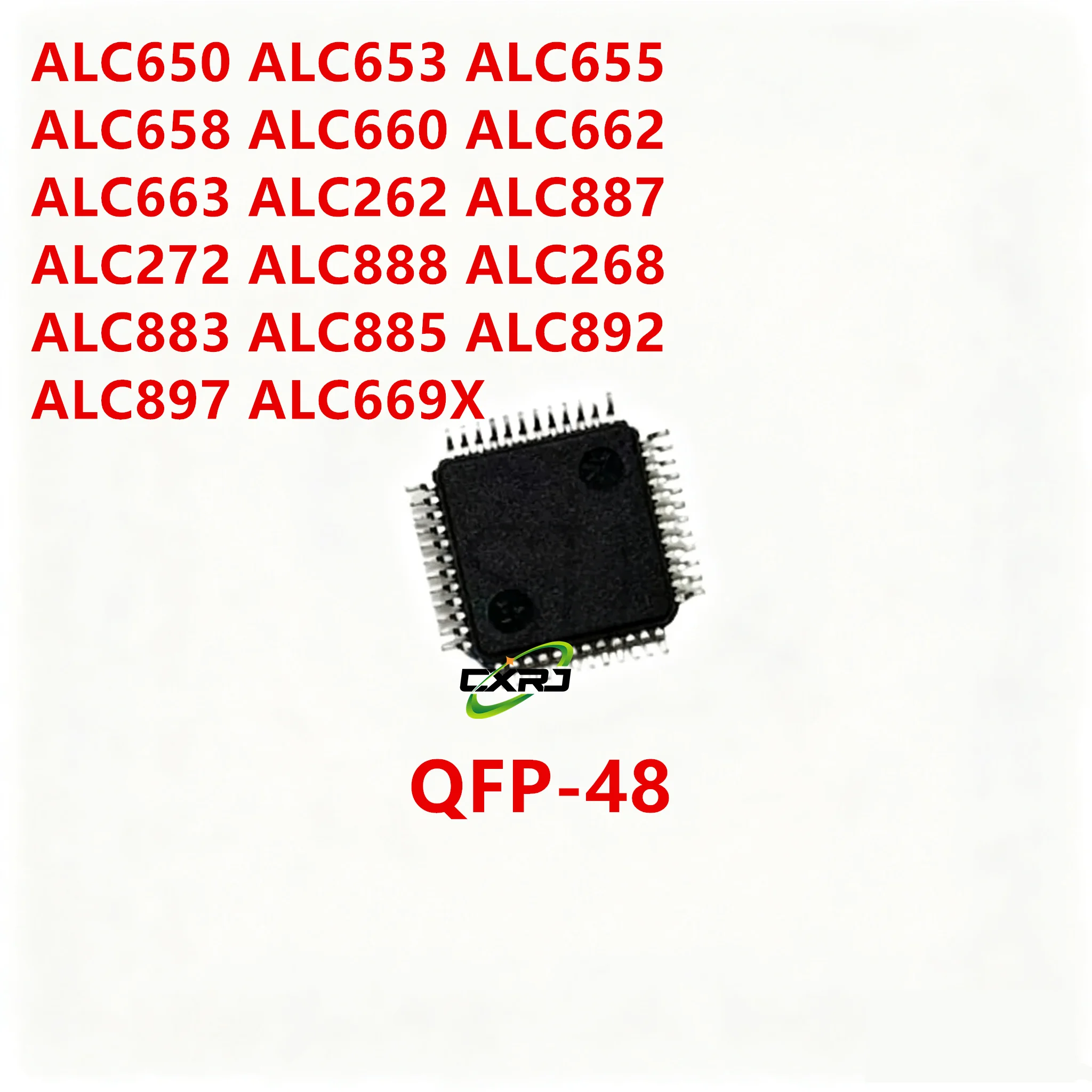 1pcs ALC650 ALC653 ALC655 ALC658 ALC660 ALC662 ALC663 ALC669X ALC262 ALC272 ALC888 ALC268 ALC883 ALC885 ALC892 ALC897 ALC887 QFP