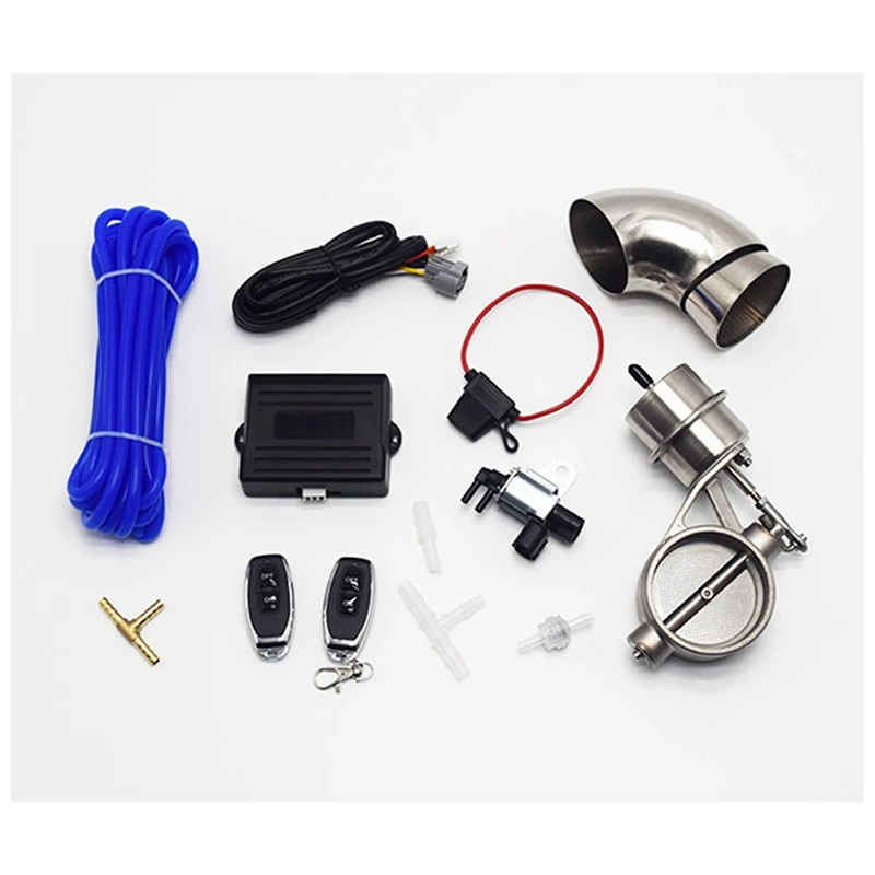 Universal Exhaust Cutout Vacuum Pump Vacuum Valve Control Unit+Exhaust Vacuum Solenoid Valve With Remote Control