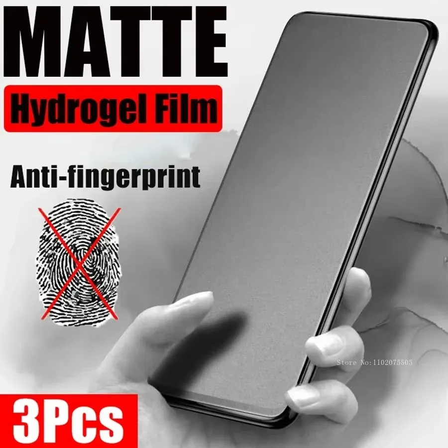3PCS Matte Hydrogel Film For Redmi Note 13 12 11 10 9 Pro 12S 11S 10S Screen Protector For Redmi 13 13C 12 10 9 8