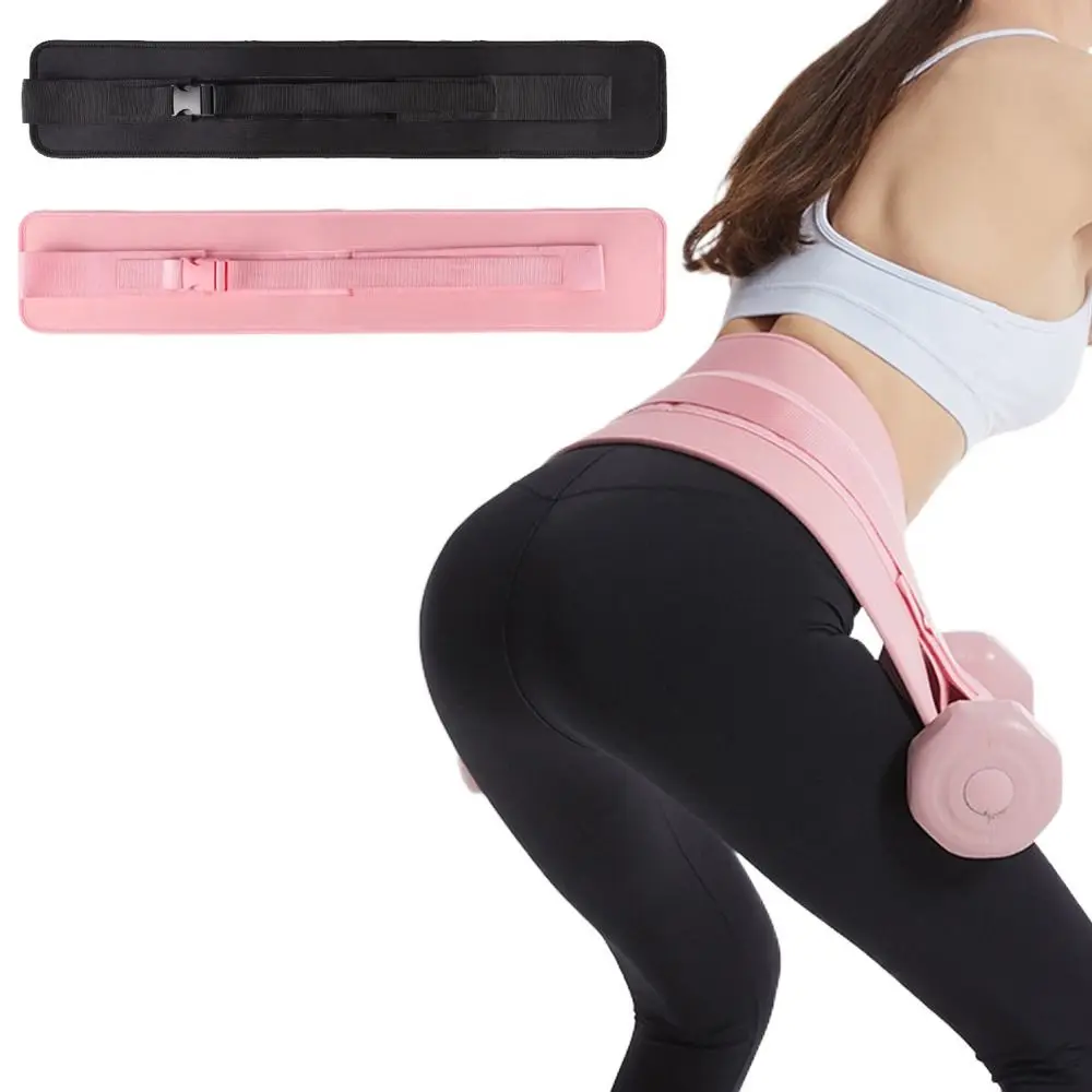 

Non Slip Padding Hip Thrust Belt Belt Buckle Safety Dumbbell Band Relieve Pressure Stronger Load-Bearing Fitness Belt Plates