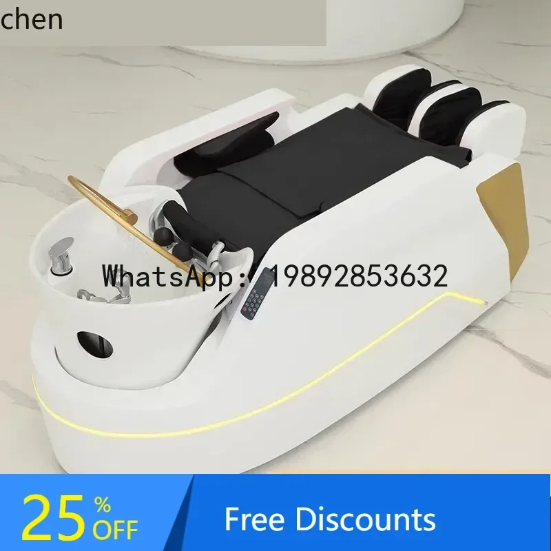 B1 스마트 샴푸 베드 미용실 전용 전동 이발소 세라믹 세면대 물 순환 증기 가정용 장식