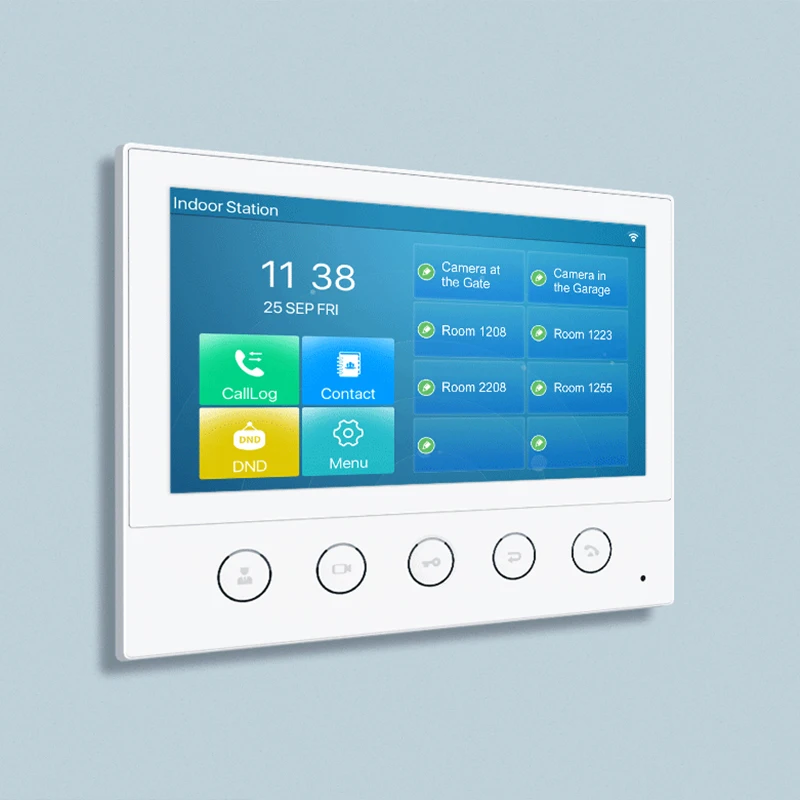 Imagem -05 - Sip Estação Interior Porta Intercom Monitor de Segurança Montagem na Parede Desktop Instalação Polegada Voip Display Toque Tela I53w