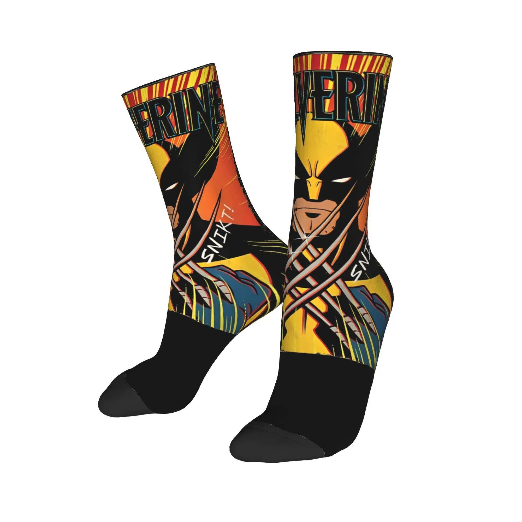 Men Women Studios X-Men -97 Wolverine Claws Snikt Socks Non-slip Home Dress  Socks Wonderful Gifts