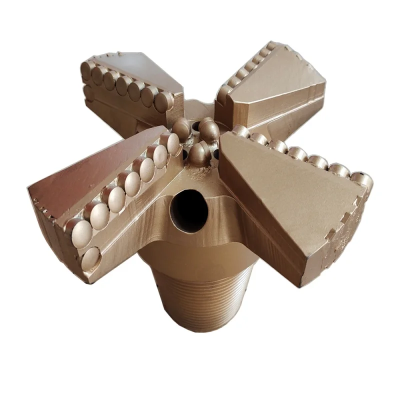 High Quality 4 Wings Non Core Diamond PDC Bit Drag Bits for Water Well Drilling