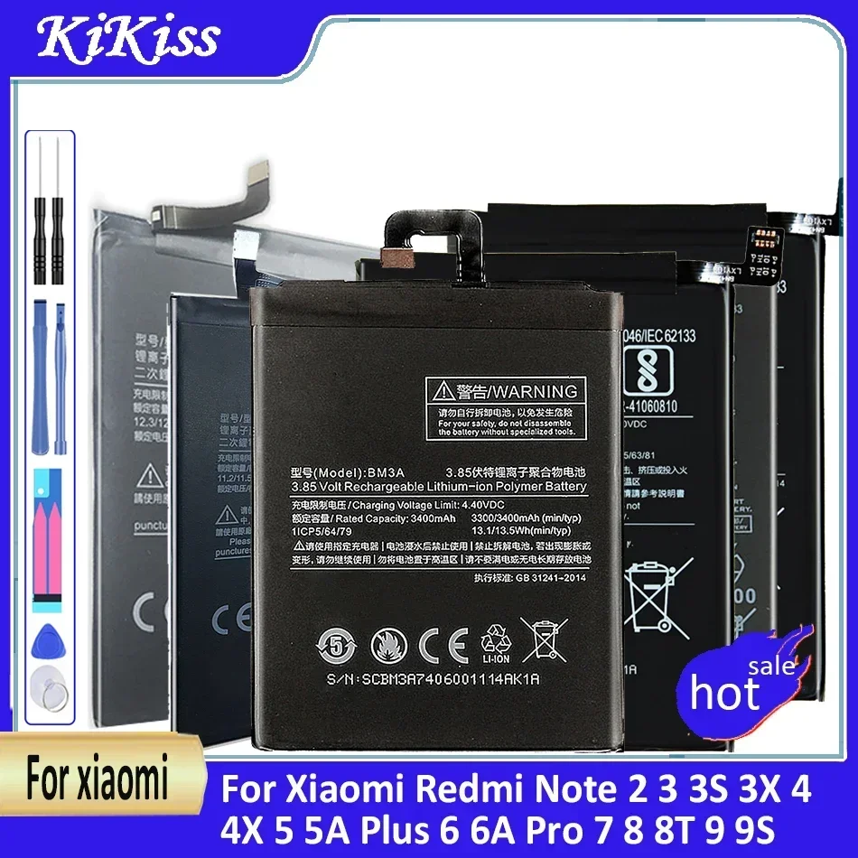 

BM46 BM47 BN41 BN43 BN4A Аккумулятор для мобильного телефона Xiaomi Redmi Note 2 3 3S 3X 4 4X 5 5A Plus 6 6A Pro 7 8 8T 9 9S/Note3 аккумулятор
