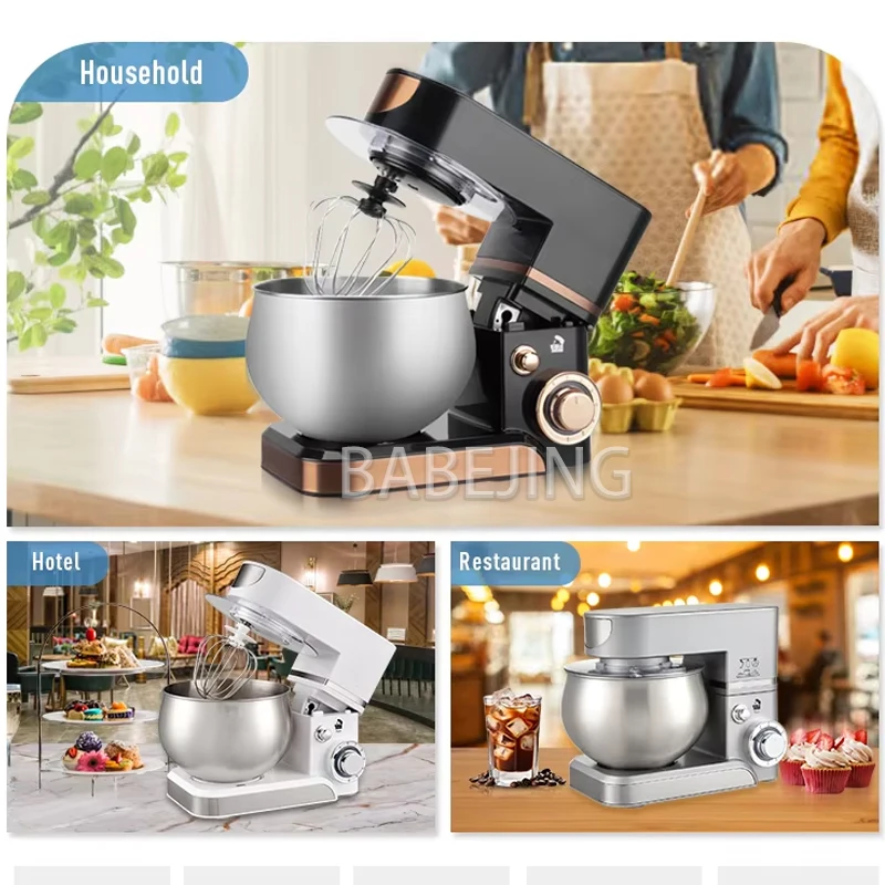 

BABEJING Multi Functional Household Flour Filling Mixer, Small Commercial Dough Forming Machine, Cream Whipping Machine