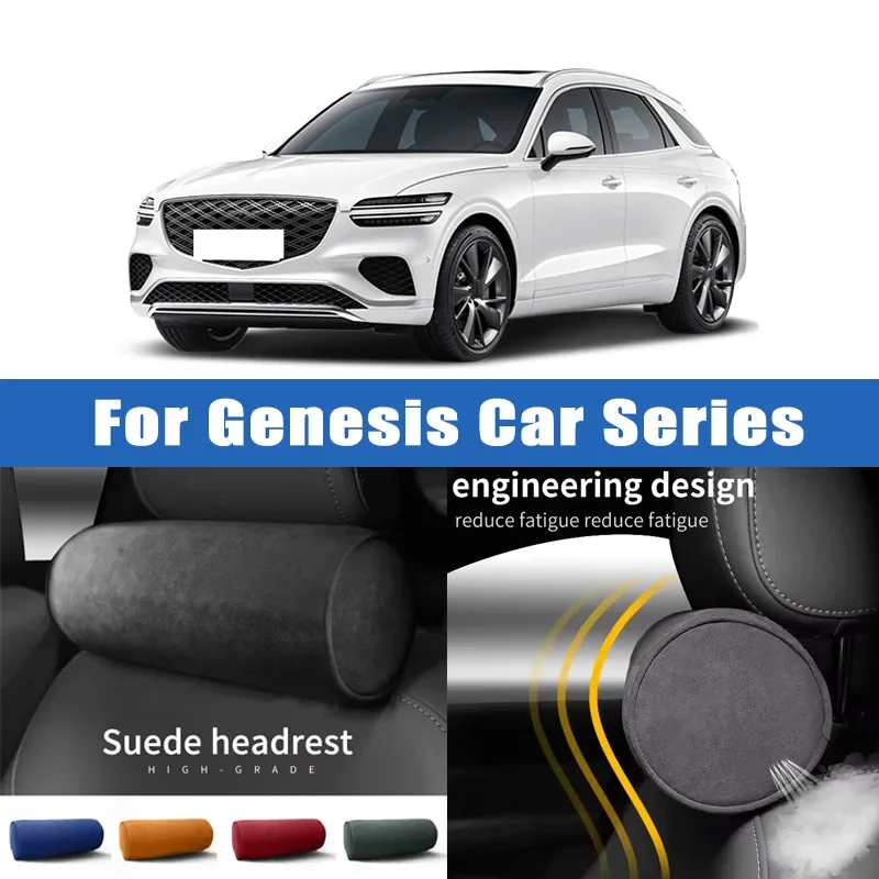 Top Quality Car Headrest Neck Support Seat Soft Neck Pillow Breathable For Genesis G70 G80 G90 GV60 GV70 GV80