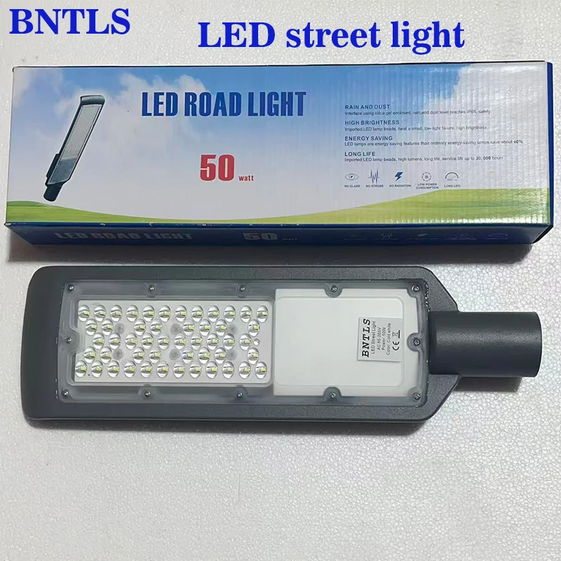 

Светодиодные уличные фонари 30W 50W 100W 150W 200W, водонепроницаемые IP65, для дорог, площадей, садов, наружного освещения, AC85-265V