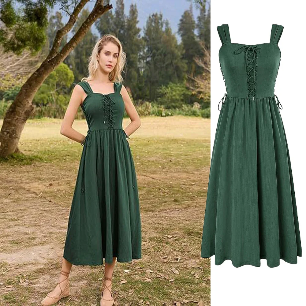 

Женское средневековое платье для косплея Cosplay, платье, жилет, Принцесса Виктория, стимпанк, ремень