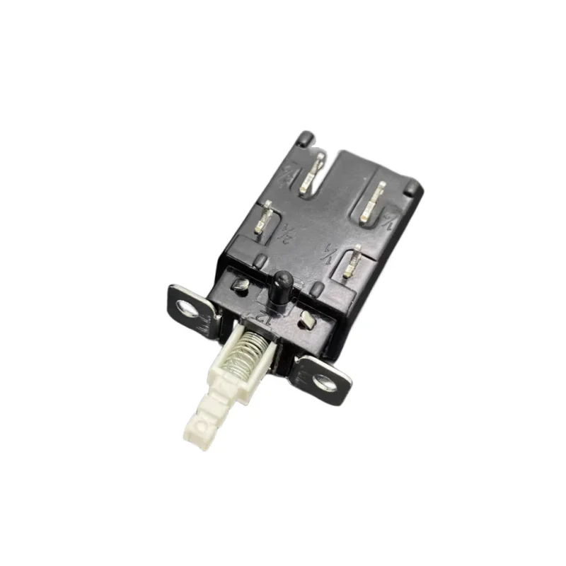 AC 250V 4A/128A DPST Self Locking Solder PCB Pushbutton Power Switch 4 Pcs