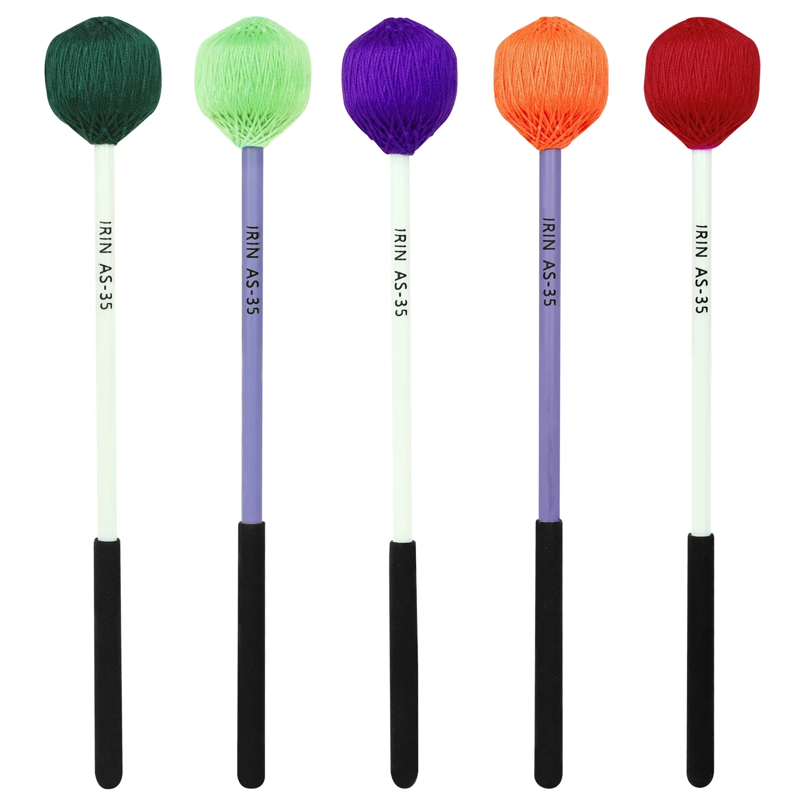 

IRIN AS-35 Drumsticks Professional Bass Drum Sticks Marimba Mallets Anti-slip Handle Percussion Instruments Accessories