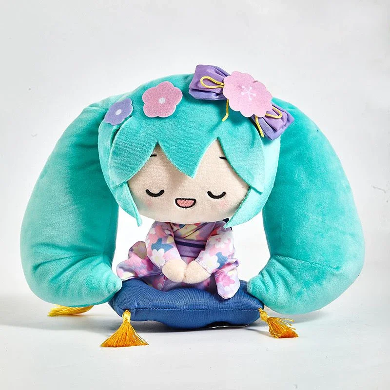 かわいい初音ミクぬいぐるみクリエイティブ漫画ふわふわぬいぐるみドーパミンかわいい家の装飾アニメアクセサリー女の子のギフト