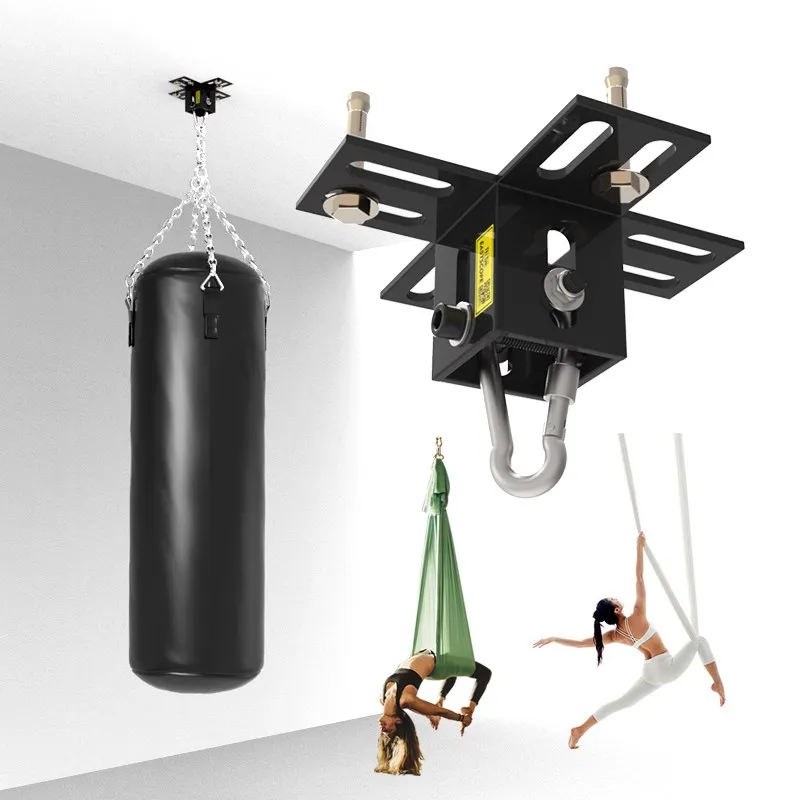 heavy-duty-yoga-sandbag-bracket-ceiling-mounted-eight-hole-fixing-disk-air-yoga-suspension-steel-support-beam-hook