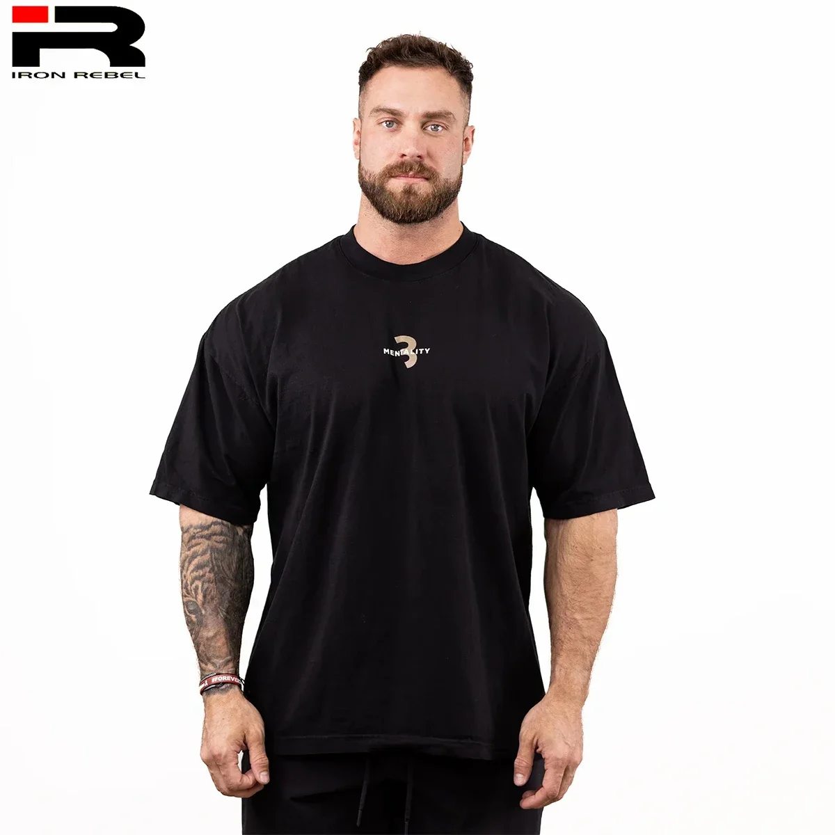 Summer New Men's and Women's Fitness Loose T-shirt Fitness Leisure Street Fashion Breathable Sweatshirt Round Neck High Quality