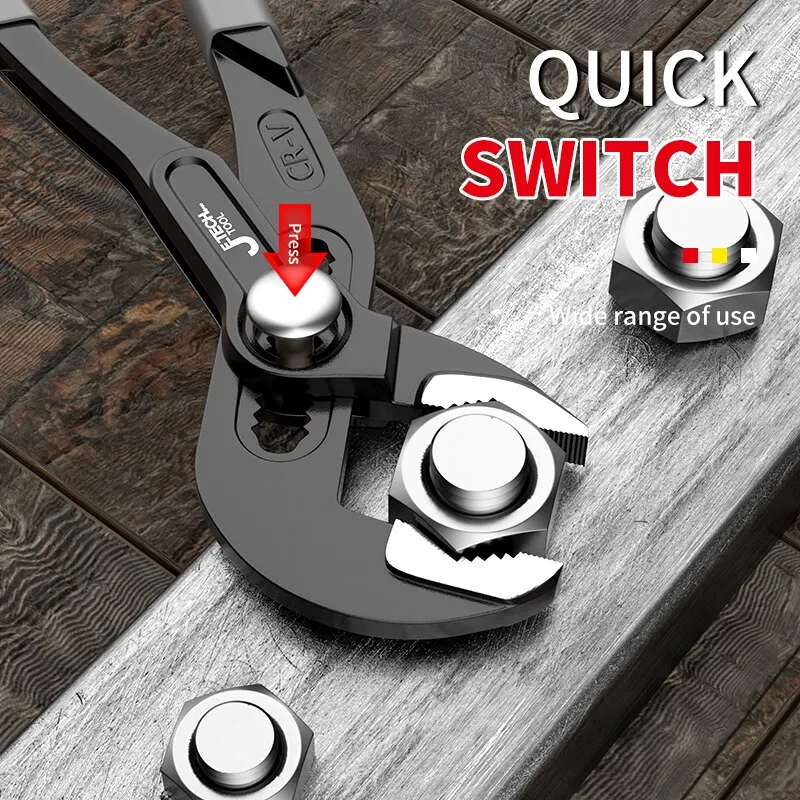 Pinze per pompe dell'acqua Pinze per impianti idraulici a sgancio rapido Chiave per tubi Pinze per fascette per tubi dell'acqua regolabili Utensili manuali per la casa Multi-functi