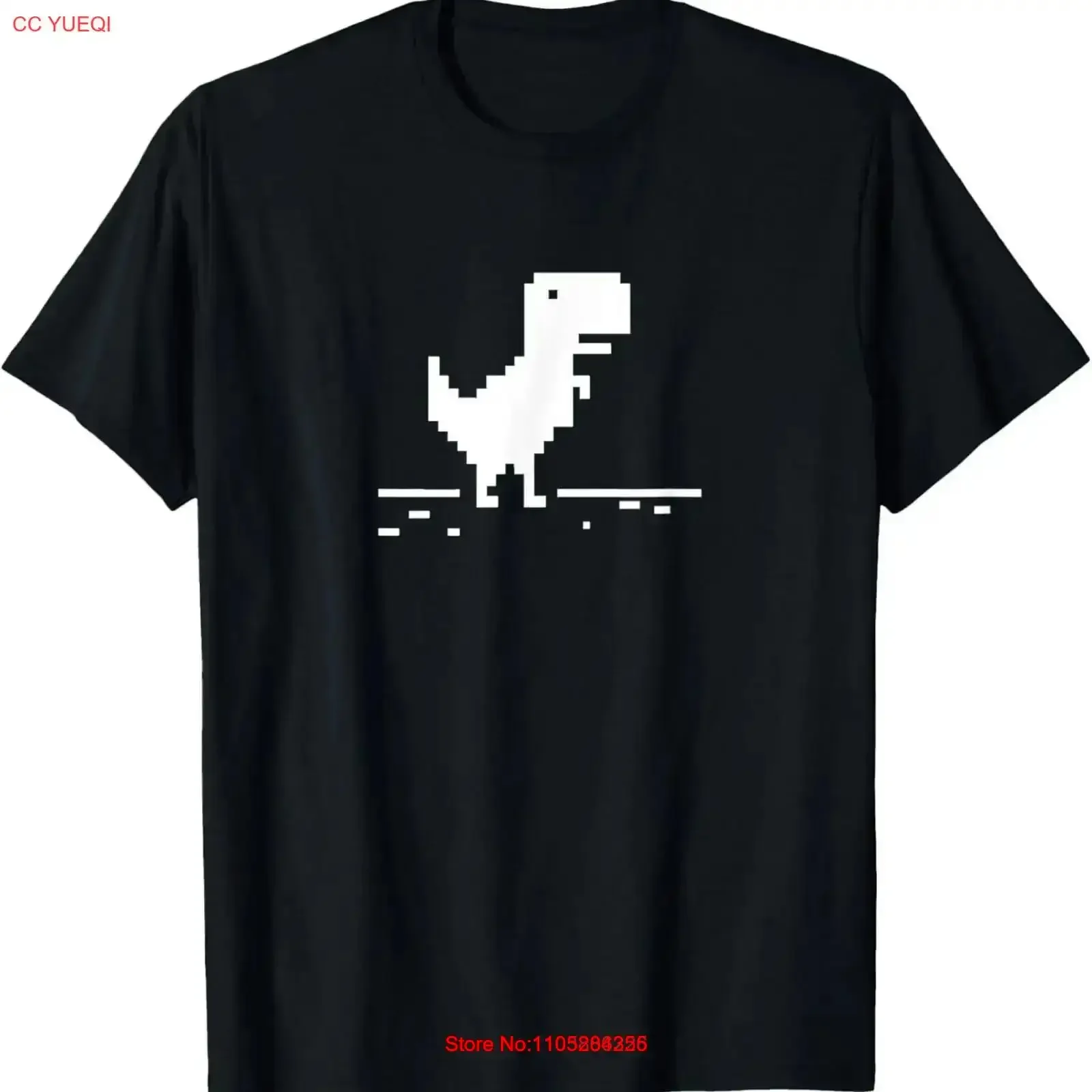 T Rex Geek Dinosaur Pixel Art No Internet Connection Shirt vintage Washed homme Soft streetwear graphic designer clothes