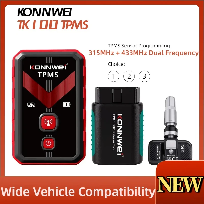2026-konnwei-tk100-tpms-sensor-programming-tool-obd-relearn-315mhz-433mhz-tire-pressure-monitor-system
