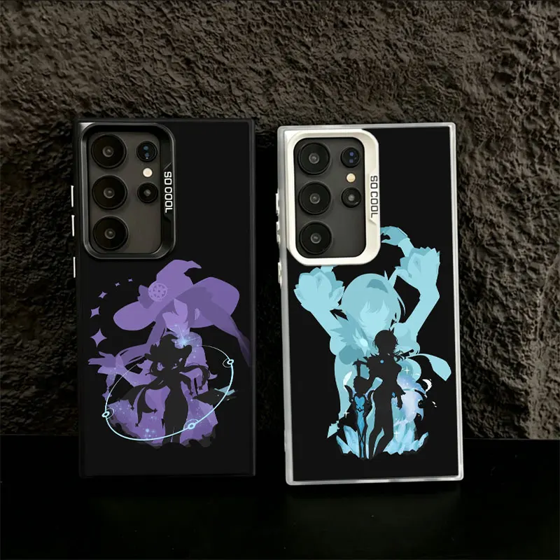 Genshin Impact Phone Case for Samsung S26 Ultra S25 Edge S24 FE S23 FE S22 Plus Galaxy S21 S20 Cover Back Anti-fall Pattern Colo