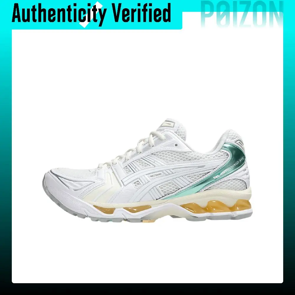 ASICS Gel Kayano 14 Zapatillas para correr de caña baja resistentes a la abrasión Unisex Blanco Verde 1203A537-107 1