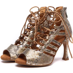JuseDanc  Dance Shoes  Ballroom Women Wide Width High Boots Modern Dance Shoes Jazz Waltz Dancing Shoes Low price