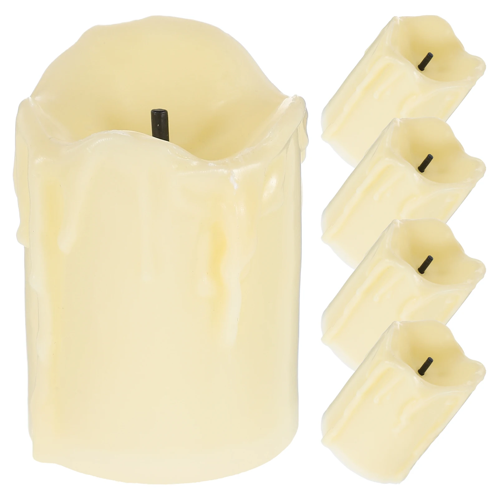 

5pcs Led Flickering Lamps Flameless Operated Decorative Night Light For Home Party Bar Wedding Eco Friendly Fire