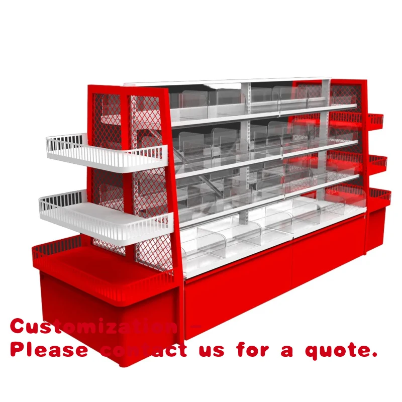 Customize.Supermarket Rack Display Stand Custom Heavy Duty Steel Shelves Professional Factoryy Sale