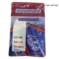 36 pieces C shape White SUPERTAPE tape lace front tape for wig adhesive toupee tape 3 weeks lasting 7.6 * 2.2cm