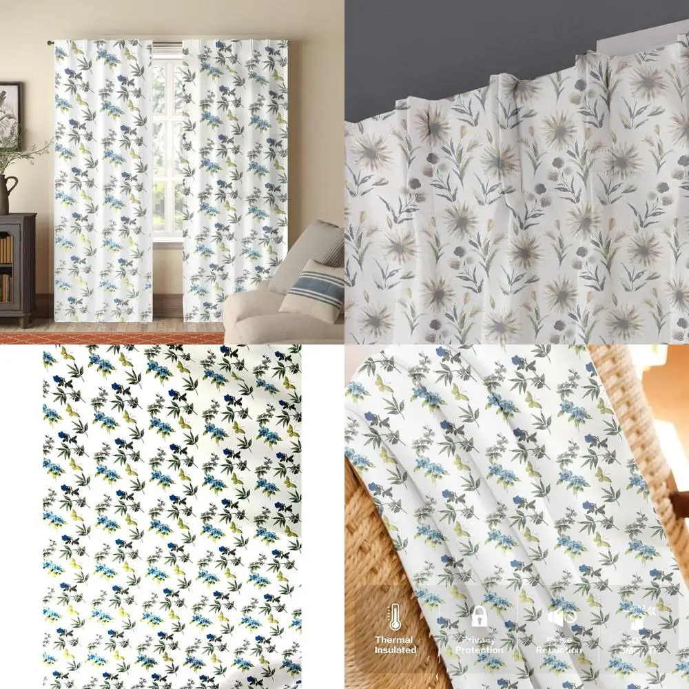 Cortinas opacas con aislamiento térmico con diseño de plisado doble para dormitorios y salas de estar, paneles de oscurecimiento de habitaciones con lazo