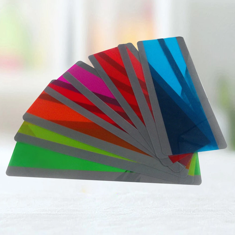 

12 Pcs Transparent Bookmark PVC Bookmarks Creative Business License Box Waterproof