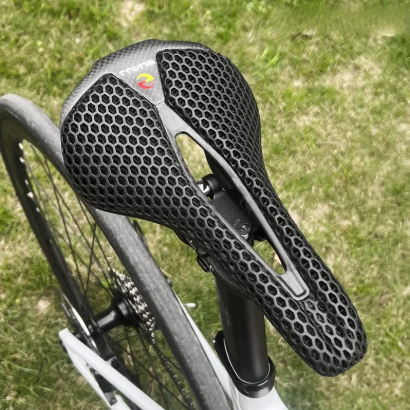 

3D Printed Bicycle Saddle Ultralight 115g Carbon Saddle Hollow Comfortable Breathable MTB Gravel Road Bike Cycling Seat Parts