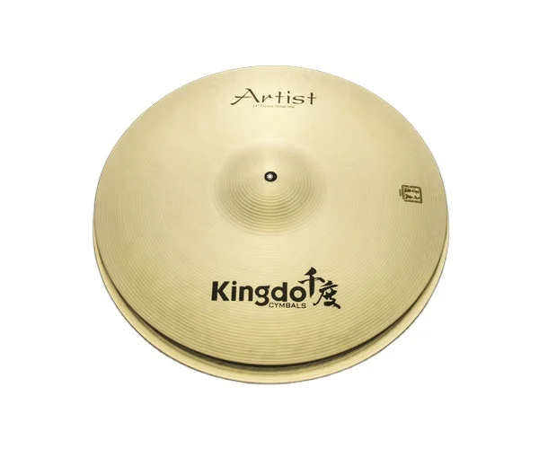 2025 Kingdo Wholesale New Design Handmade B20 14'' Classic Hihat Cymbals Drum Set Cymbals Set Instruments Musical