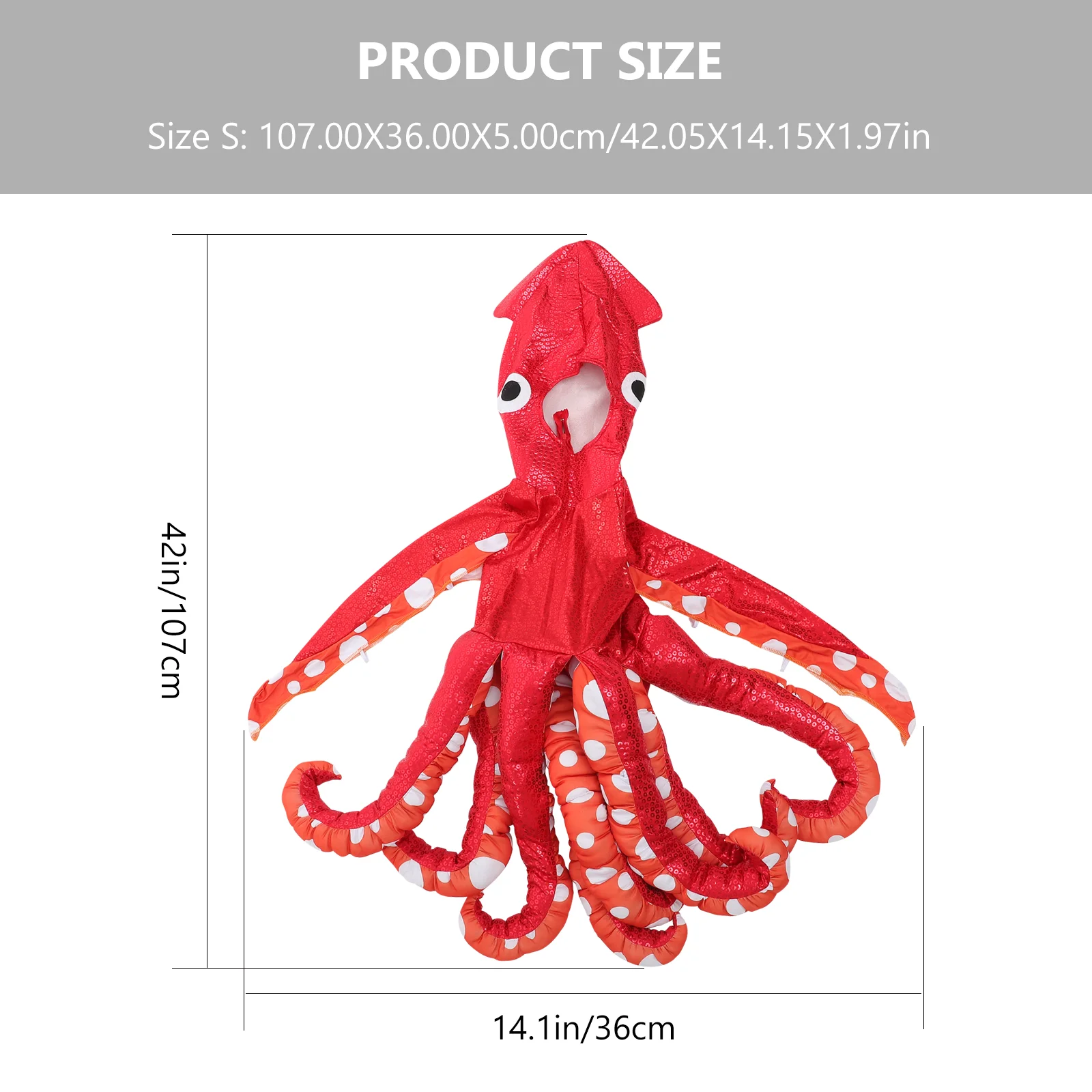 

Squid One-Piece Halloween Costume for Kids Fancy Dress Cosplay Performance Party Stage Up Calamari Costumes