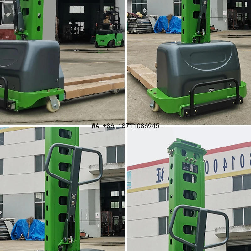 Lithium Battery Self-Loading Stacker Warehouse Forklift 500kg 700kg 1000kg