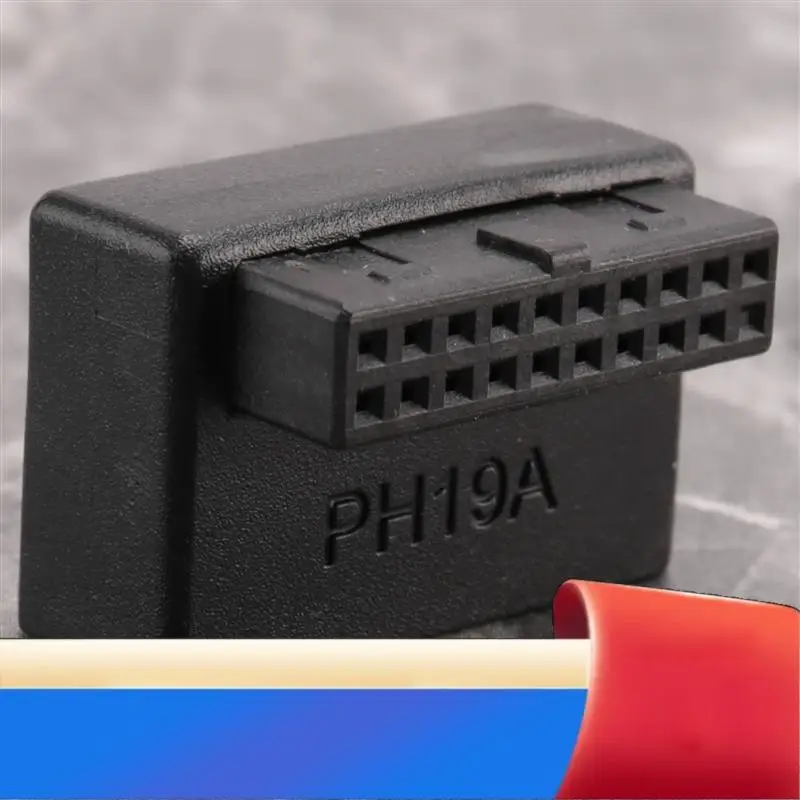 

USB 3.0 Internal Header USB3.0 19/20P Socket 90 Degree Adapter Converter For Computer Motherboard-X62A
