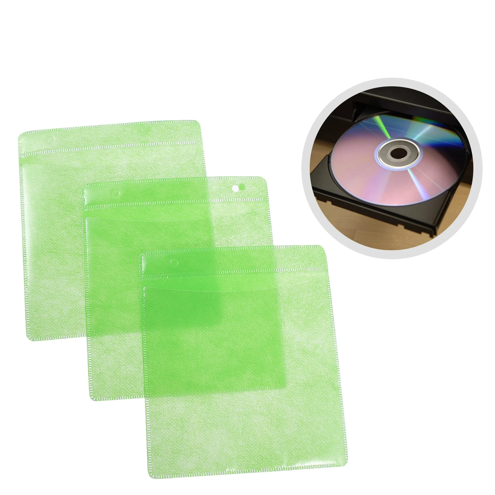 

200Pcs Cd Sleeve Premium PP Plastic 12Cm Dvd Storage Organizer Reusable Lightweight Protective Case for Cd Dvd Discs