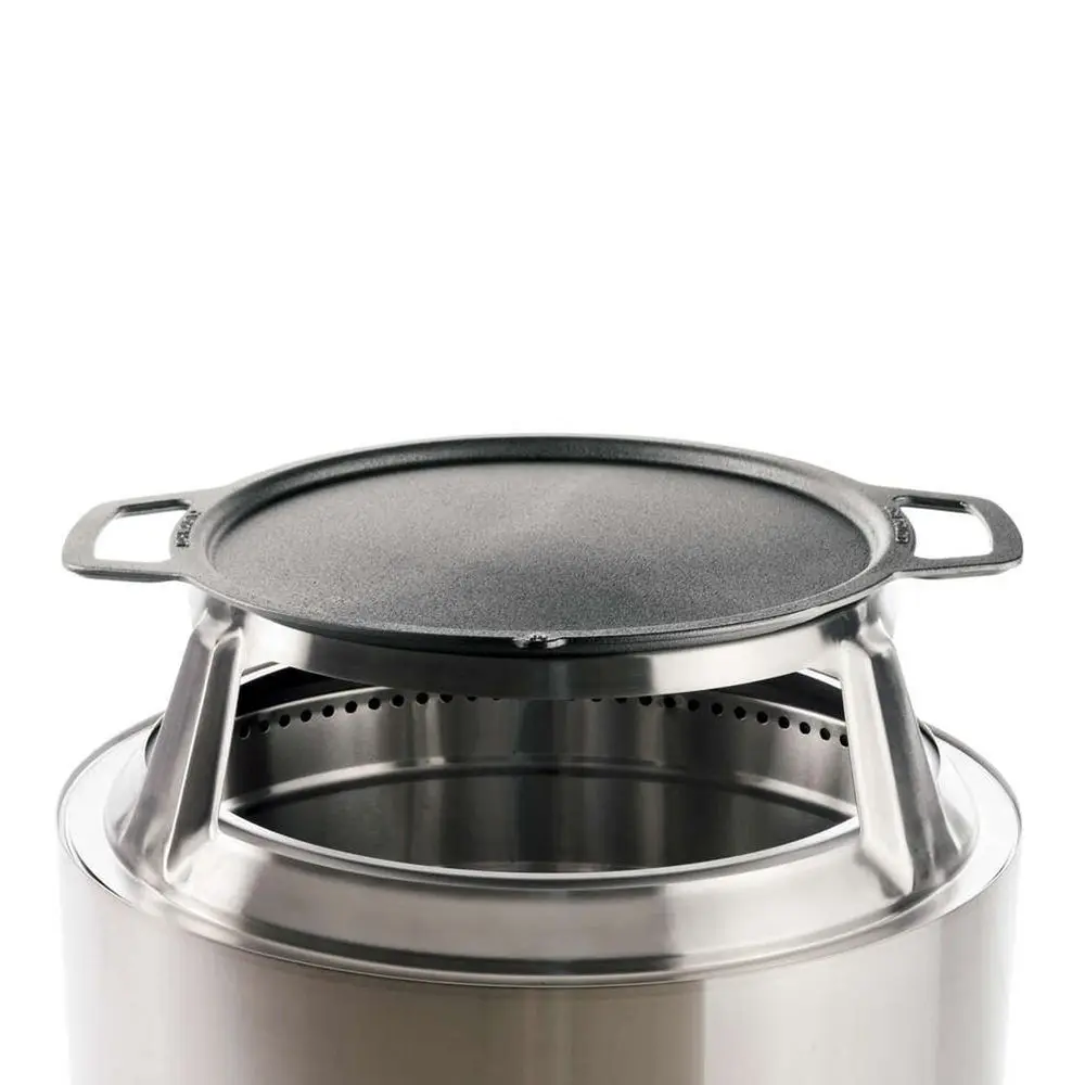 

Yukon Griddle Hub, Cast Iron Cookware with Stainless steel Hub for 8 Elevation, Addition to Yukon fire pit, Weight 21 lbs, Cook