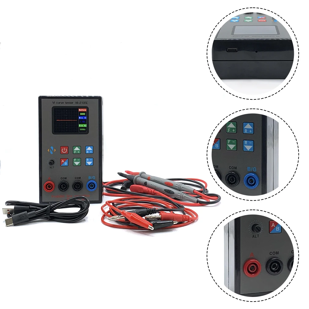 140x80x40 Color Screen Tester Advanced Testing Capability Device Portable Lithium Battery User-Friendly Display