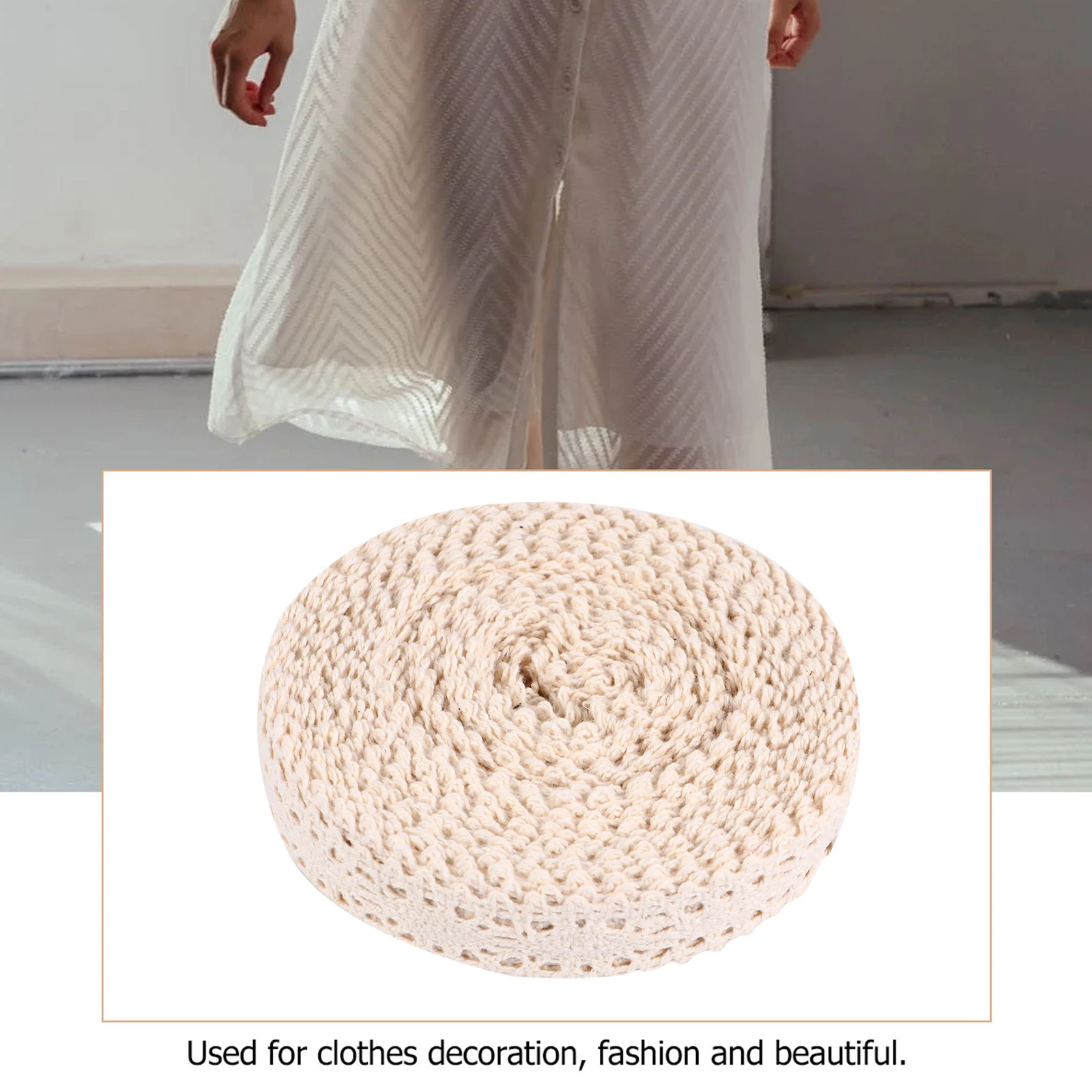 10 ياردة عالية الجودة التطريز الدانتيل القطن تقليم DIY بها بنفسك الحرف وسادة أريكة الديكور تصميم الأزهار التبعي #1