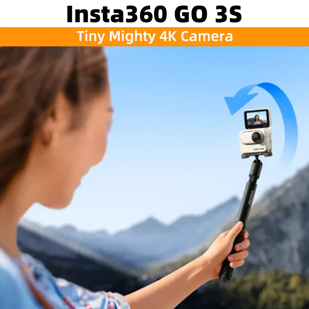 [New Release in Stock] Insta360 GO 3S Midnight Black / Arctic White 4K Camera Waterproof 140min 39g