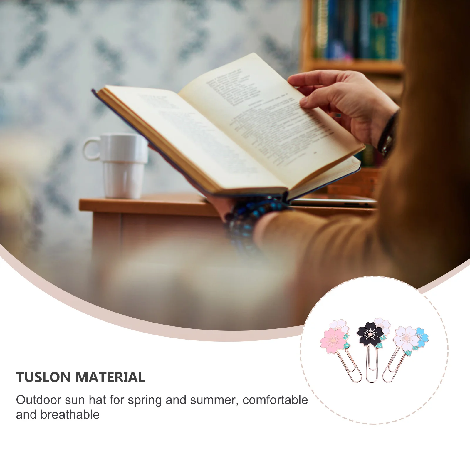 3Pcs Creative Metal Bookmark Clips Strong File Holders Office School Supplies Notebook Decoration Memo