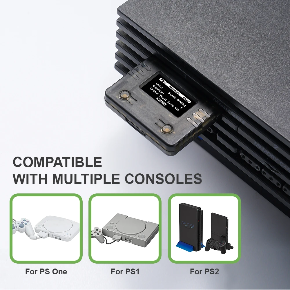 LinkRetro USB-C Memory Card Emulator SD2PSX  SD2PSXTD Firmware Support FMCB FreeMcBoot MMCE  For Sony PS One PS1 PS2 Consoles