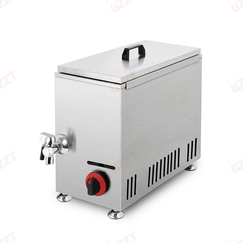 12 Hooks Gas Commercial Cheese Hot Dog Fryer Machine Electric Deep Fryer Korean Cheese Hot Dogs oil corn dog deep fryer