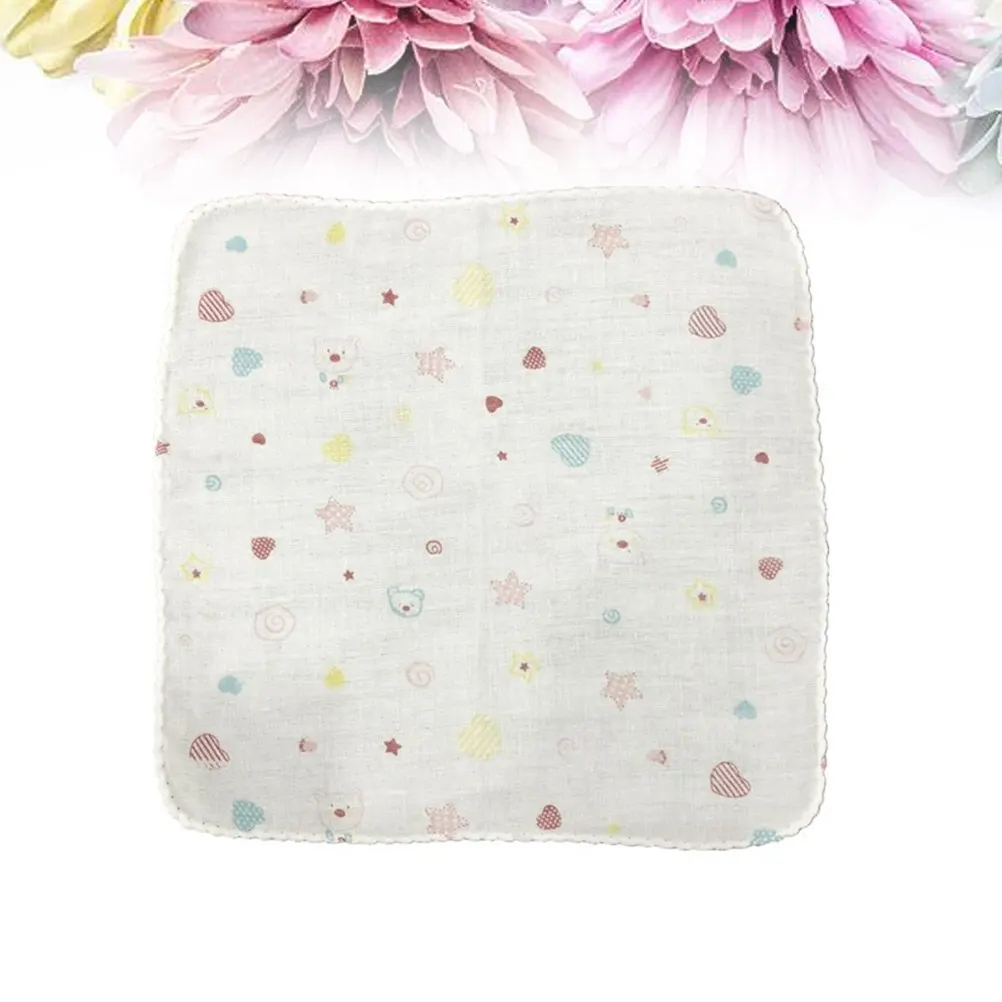 

1Pcs 31x31cm High-Density Cotton Gauze Baby Saliva Towel Reusable Gentle Face Body Wash Cloth Feeding Bib Comfortable