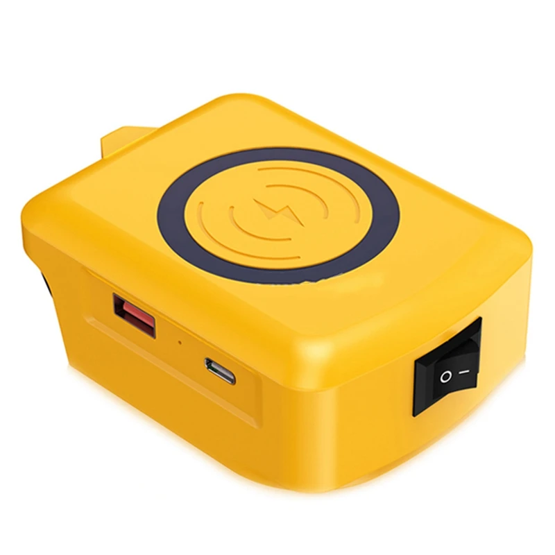 

NEW_18V 20V Lithium Battery Wireless Charging Adapter for Dewalt